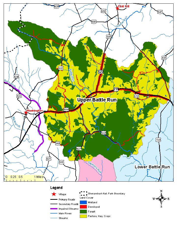 Upper Battle Run, Land Cover Map